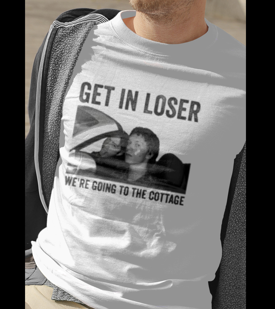 Get In Loser We're Going To The Cottage Drive Car Heated Rivalry T-Shirt