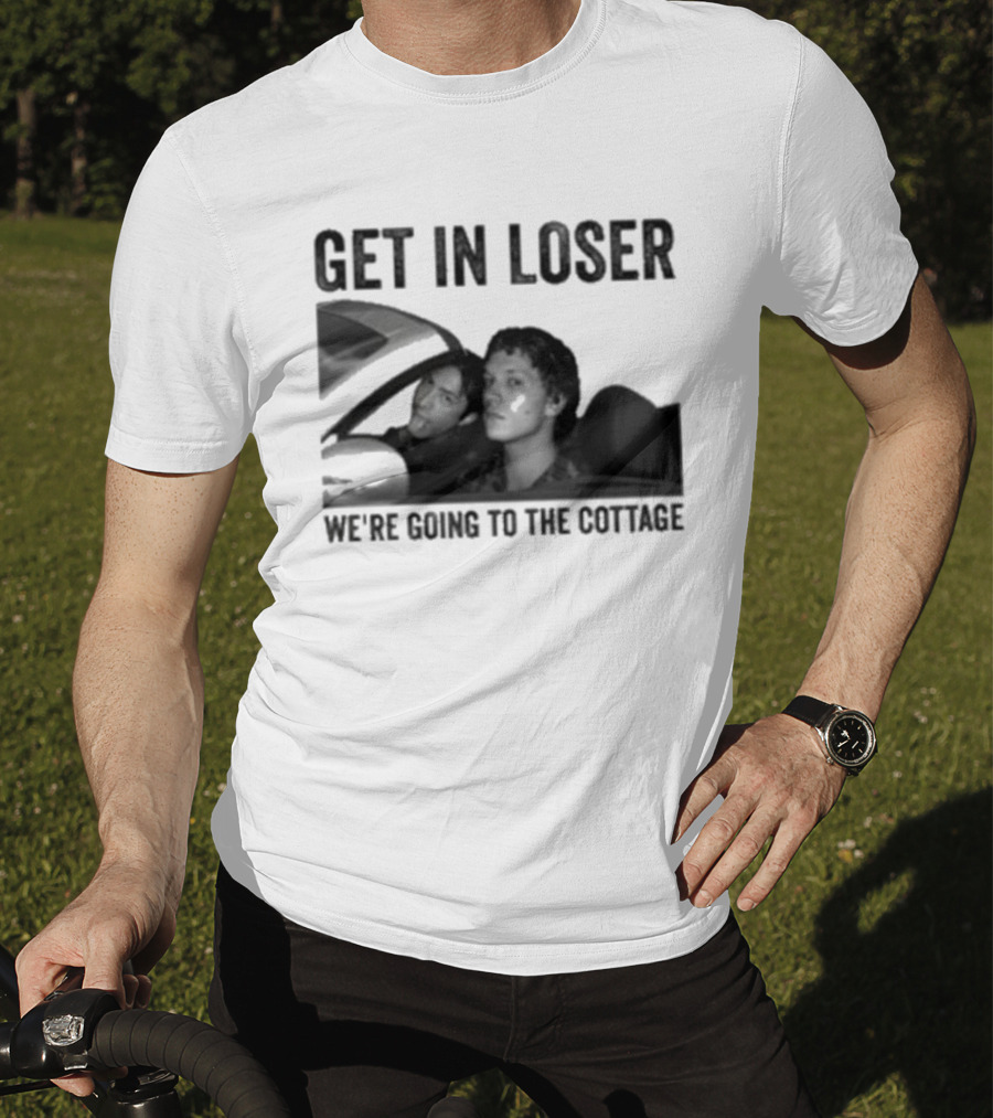 Get In Loser We're Going To The Cottage Drive Car Heated Rivalry T-Shirt