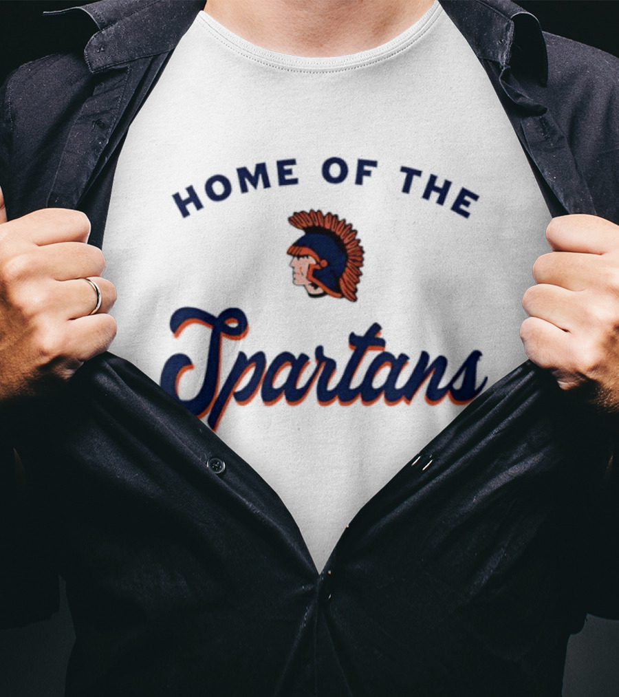 Home Of The Spartans Helmet T-Shirt