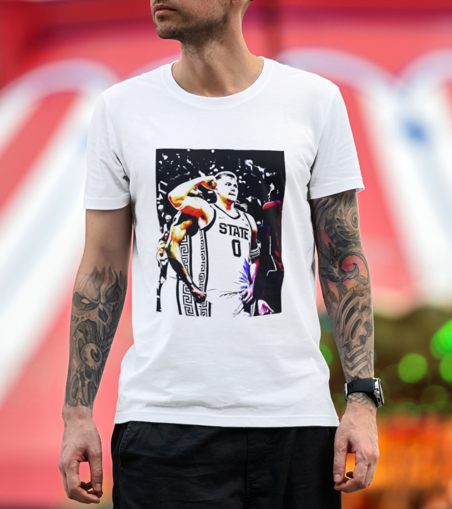 Jaxon Kohler Michigan State Spartans Basketball Jersey T-Shirt