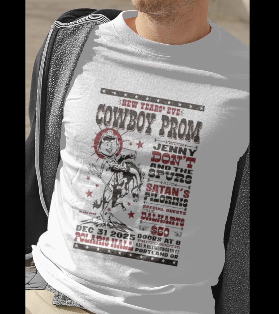 Jenny Don’t And The Spurs And Satan’s Pilgrims 12.31.2025 Portland Nye T-Shirt