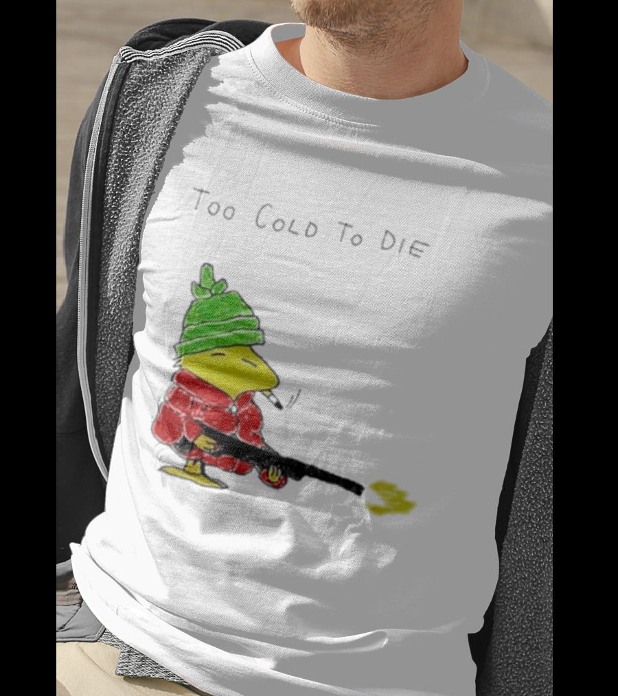 Snoopy Woodstock The Peanuts Too Cold To Die Winter Humor T-Shirt