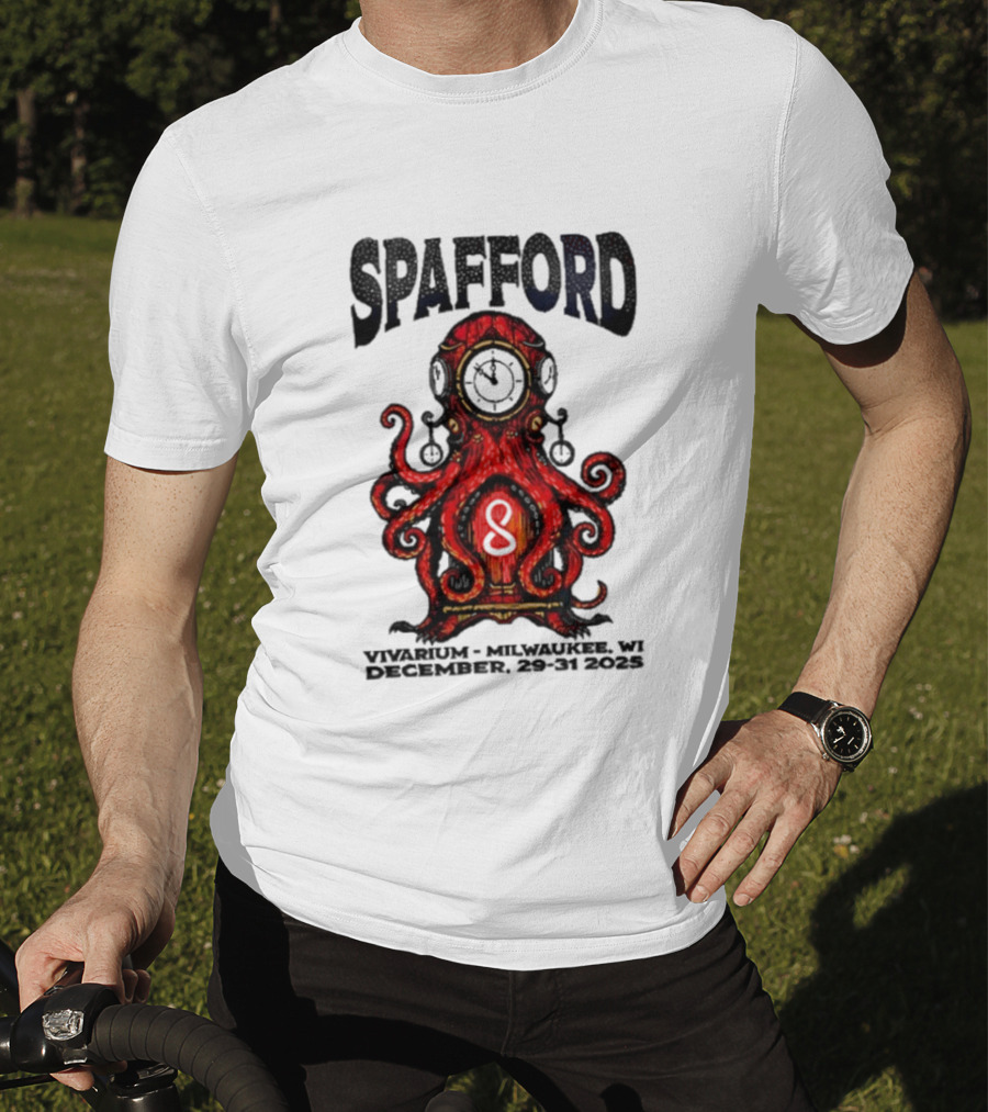 Spafford Dec 29 31 2025 Vivarium Milwaukee WI Red Octopus Anchor T-Shirt
