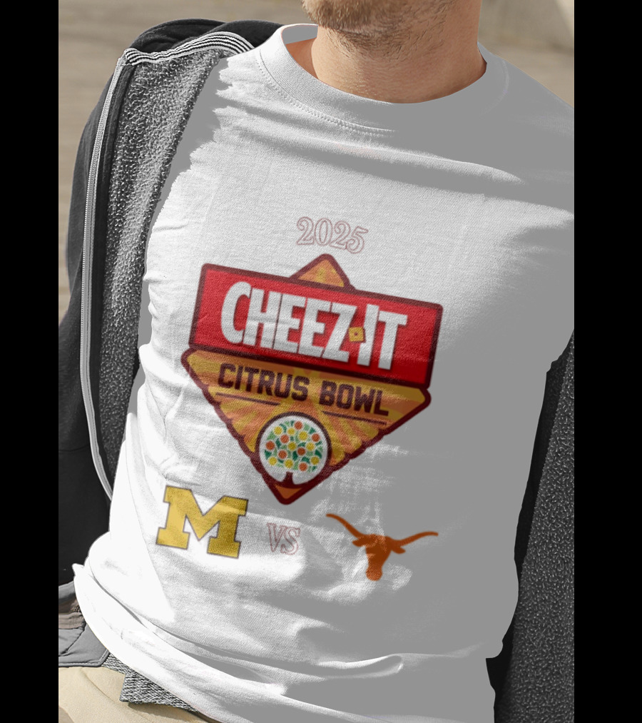 2025 Cheez It Citrus Bowl Texas Longhorns Vs Michigan Wolverines T-Shirt