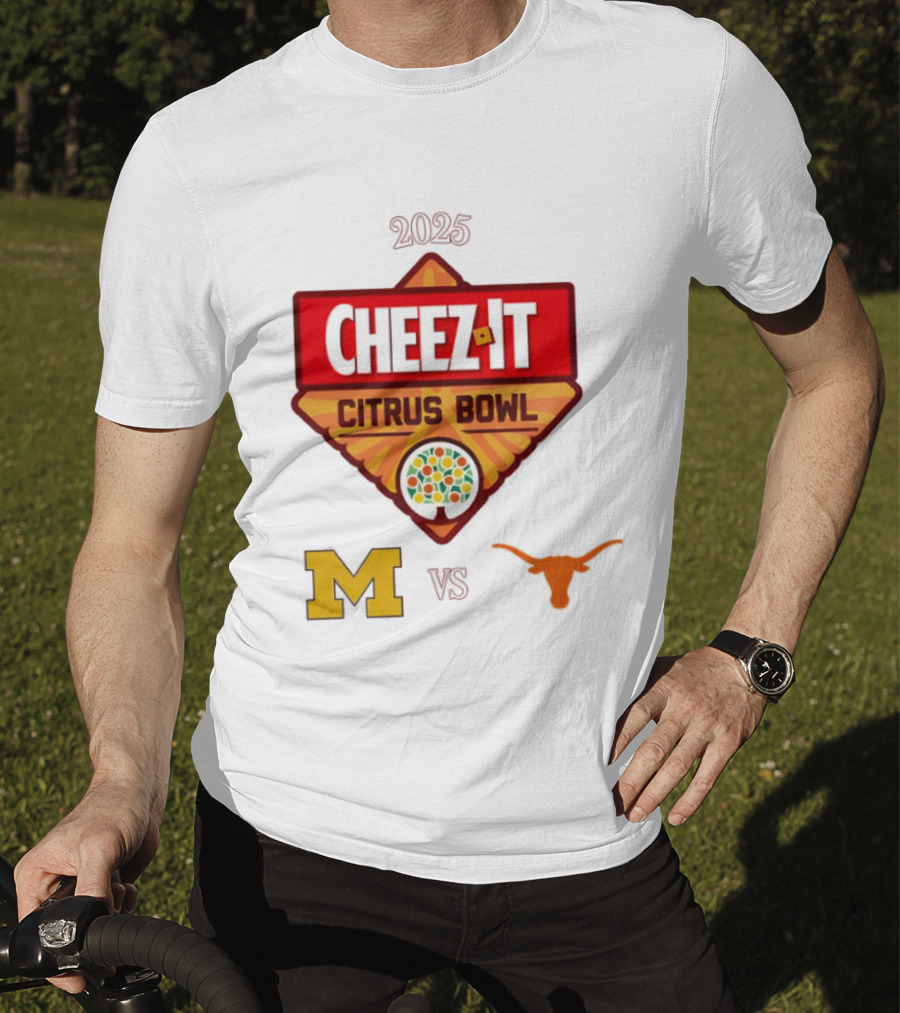 2025 Cheez It Citrus Bowl Texas Longhorns Vs Michigan Wolverines T-Shirt