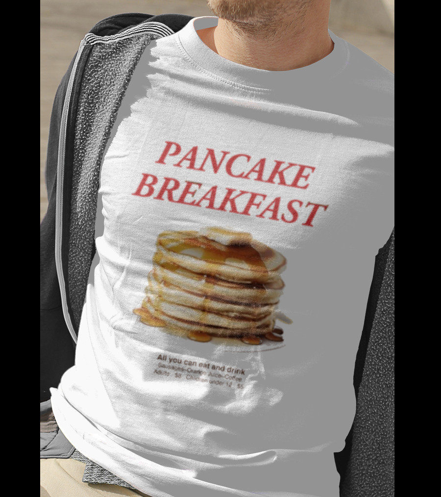 All You Can Eat And Drink Pancake Breakfast Promotion For Adults And Children Under 12 T-Shirt