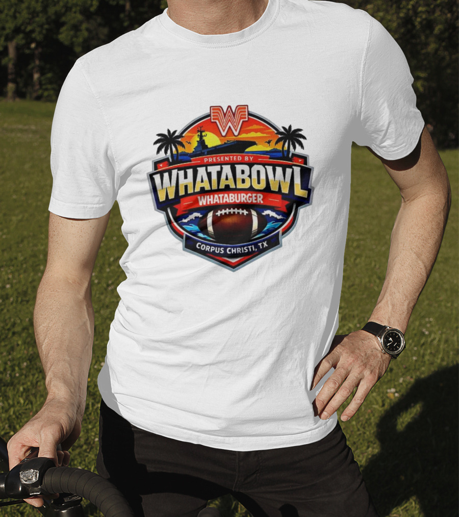 Whatabowl Whataburger Corpus Christi TX Football Sunset Palm Trees T-Shirt
