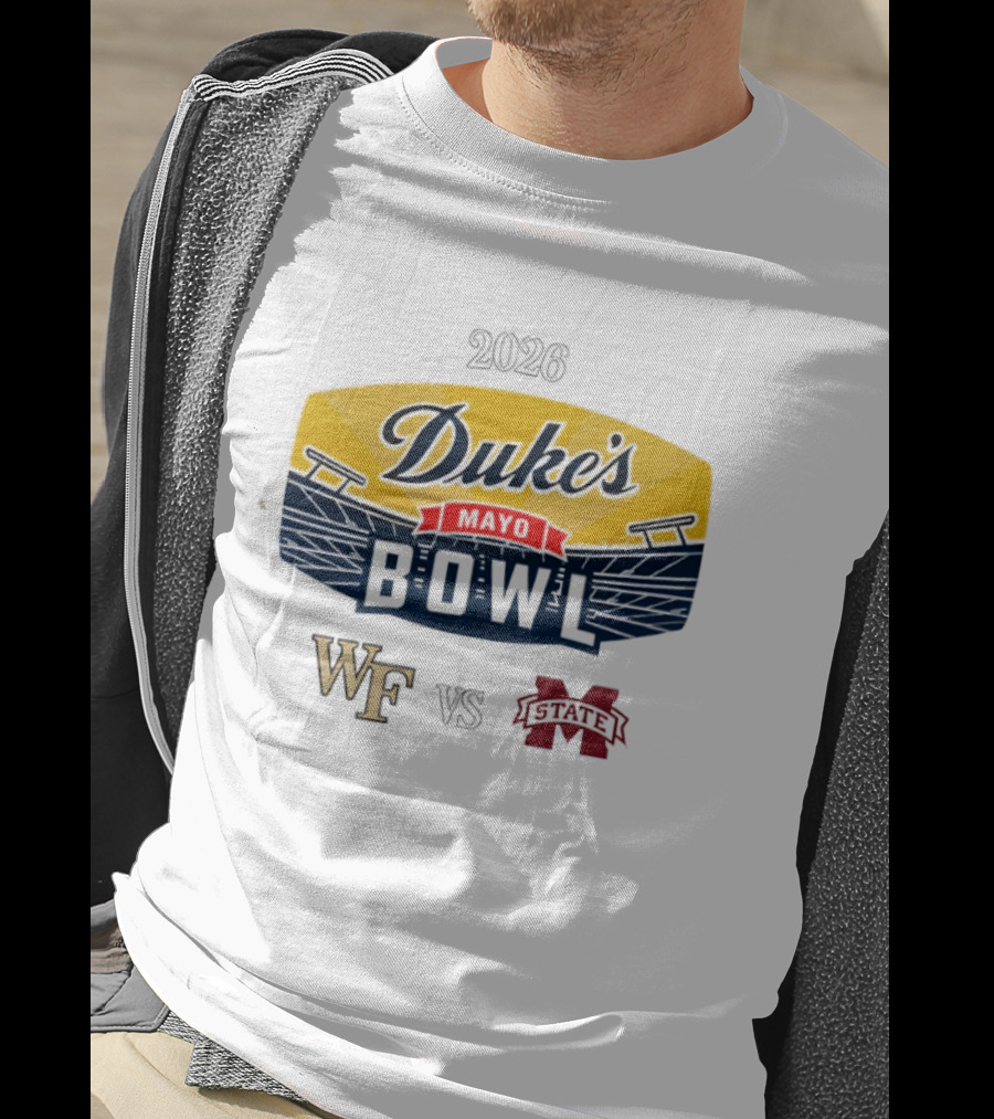Wake Forest Vs. Mississippi State 2026 Duke’s Mayo Bowl College Football Game T-Shirt