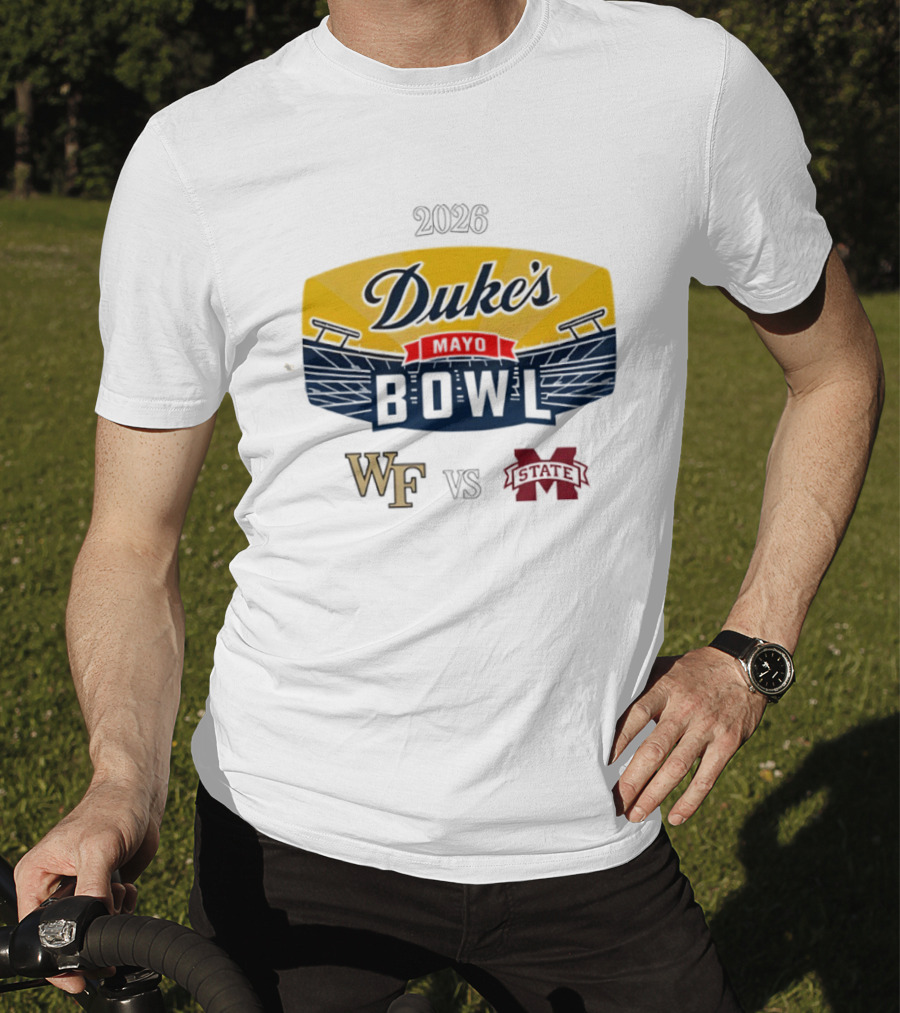 Wake Forest Vs. Mississippi State 2026 Duke’s Mayo Bowl College Football Game T-Shirt