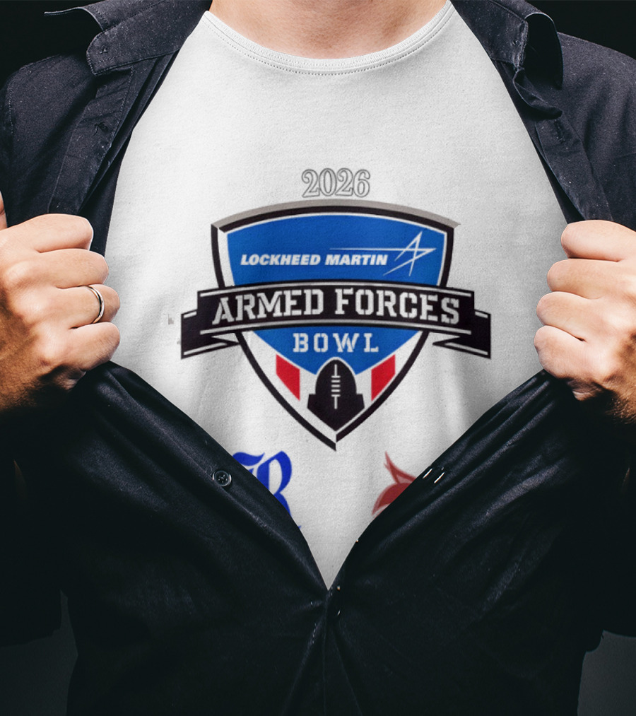Rice Owls Vs Texas State Bobcats Lockheed Martin Armed Forces Bowl 2026 T-Shirt