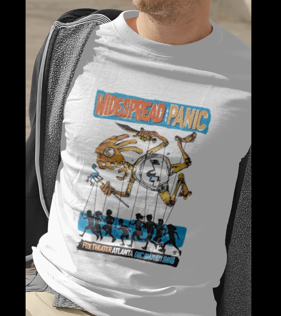 Widespread Panic Fox Theatre Atlanta Dec 29 31 Puppet Skeleton T-Shirt