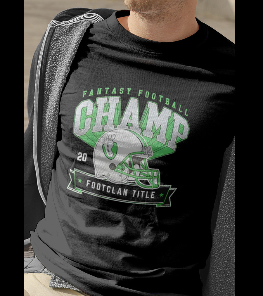Fantasy Football Champ FootClan Title 2025 T-Shirt