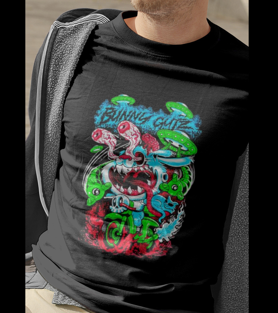 Bunny Gutz Ride Or Die Alien Motocross Adventure T-Shirt