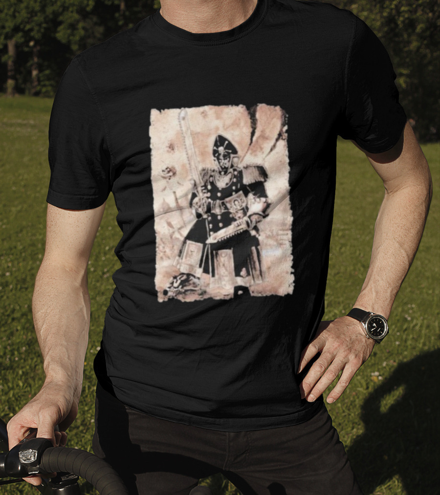 Grimdark Commissar Warhammer 40k Chainsword Artillery T-Shirt