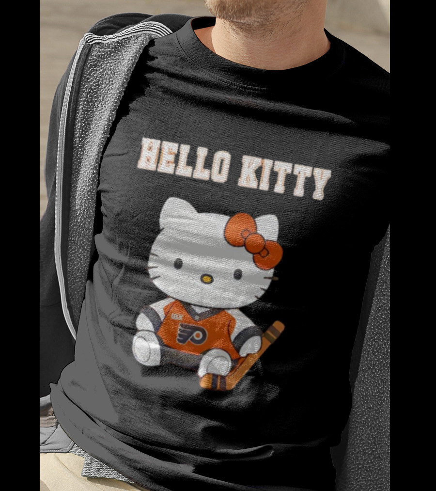 Philadelphia Flyers Hello Kitty Cute Collaboration Hockey Night T-Shirt