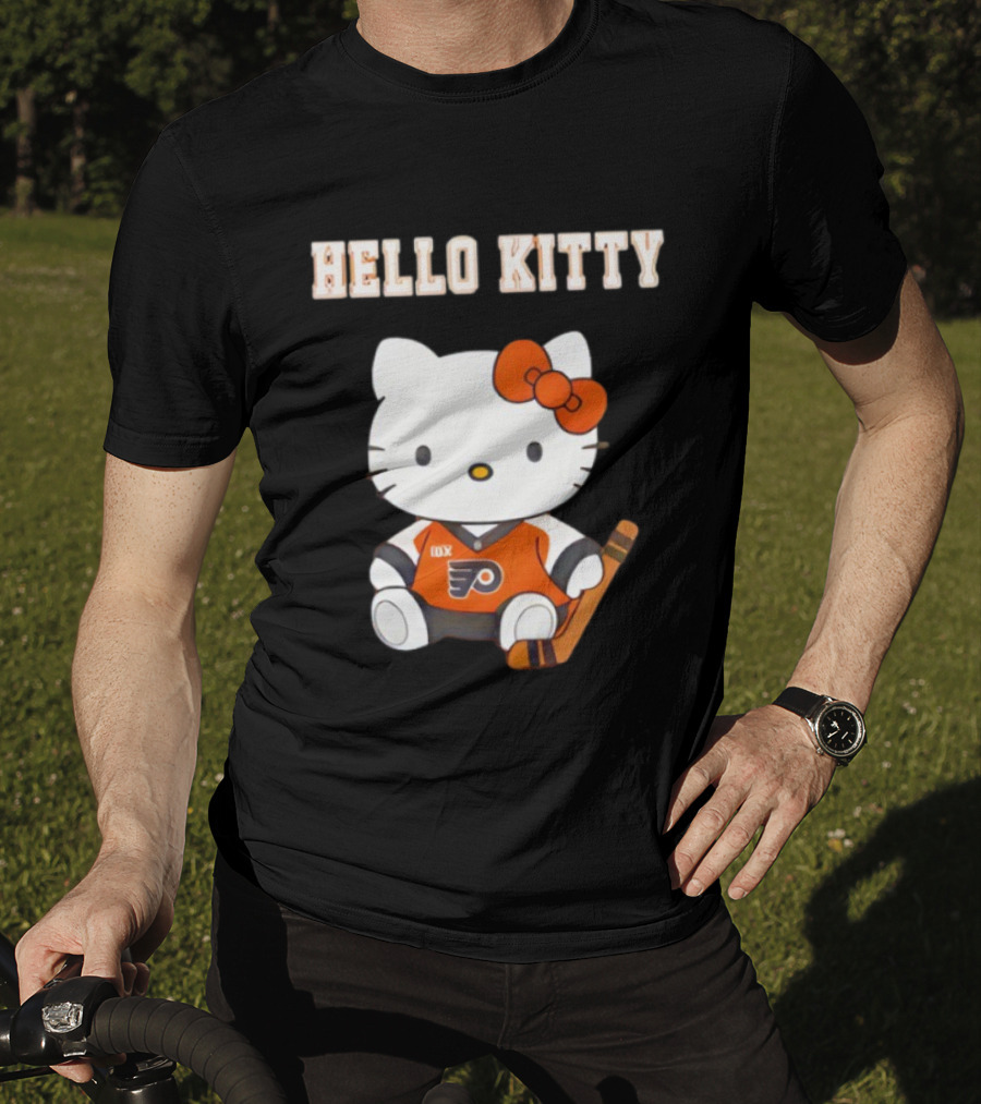Philadelphia Flyers Hello Kitty Cute Collaboration Hockey Night T-Shirt