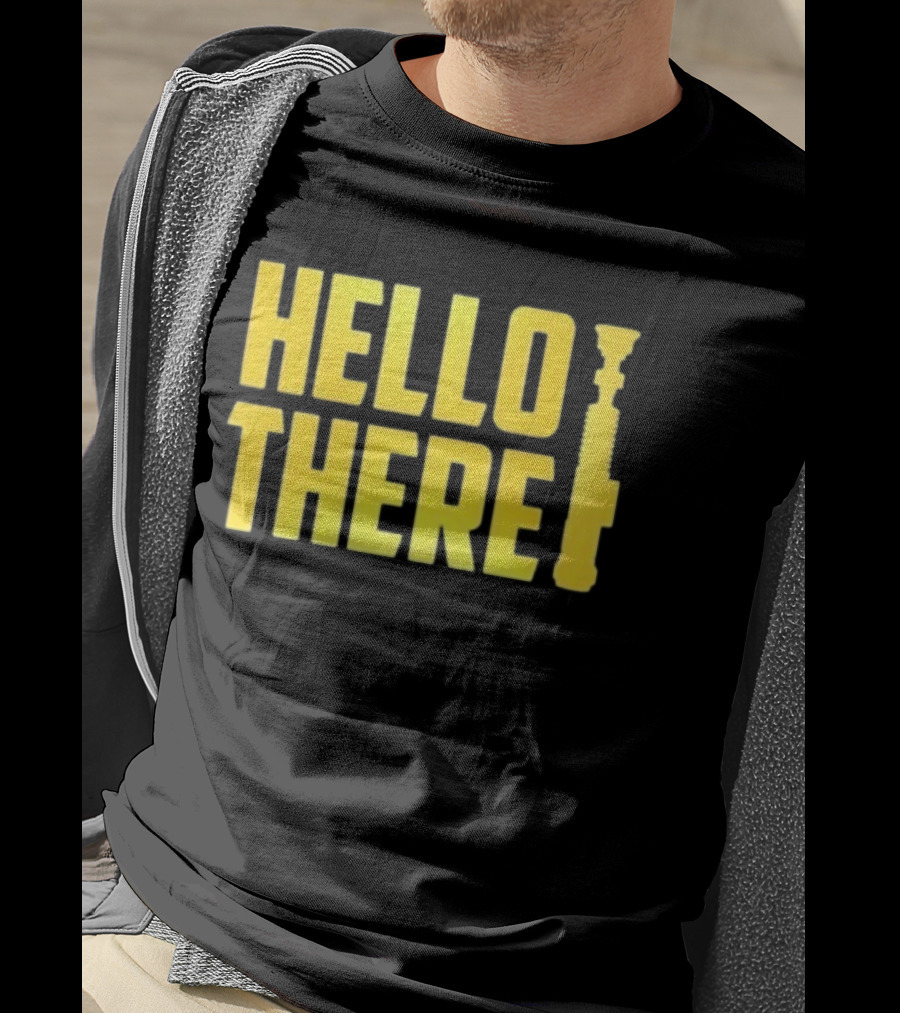 ScreenCrush Hello There Lightsaber Iconic Reference T-Shirt
