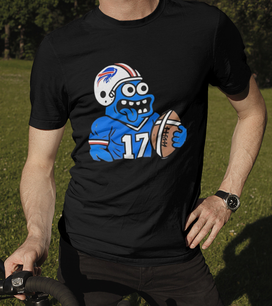 Monster Toast Josh Allen Buffalo Bills Football Player Cartoon T-Shirt