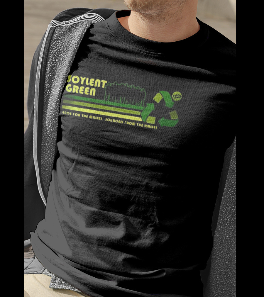 Soylent Green 100 Percent Organic People Made For The Masses Sourced From The Masses Recycling T-Shirt