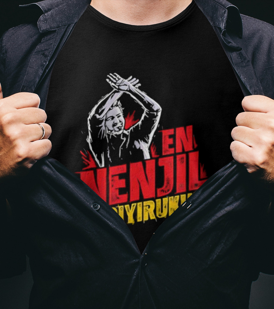 Thalapathy En Nenjil Kudi Irukkum Silhouette Gesture T-Shirt