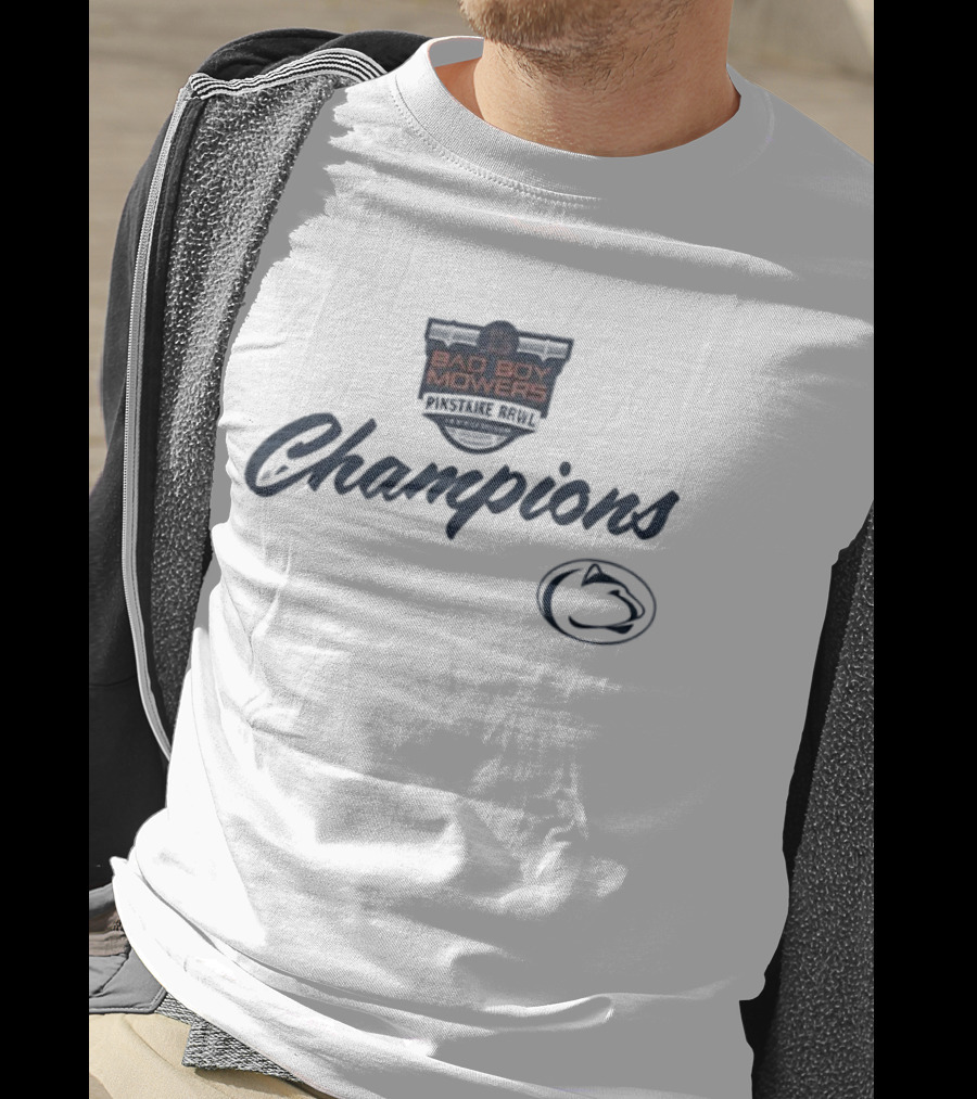 2026 Bad Boy Mowers Pinstripe Bowl Champions Penn State Nittany Lions T-Shirt