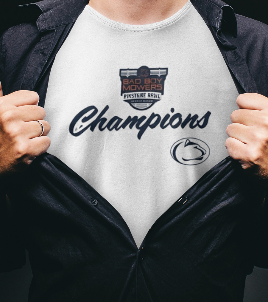 2026 Bad Boy Mowers Pinstripe Bowl Champions Penn State Nittany Lions T-Shirt