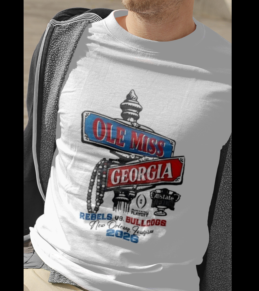 Ole Miss Georgia Rebels Vs Bulldogs Game Day 2023 T-Shirt