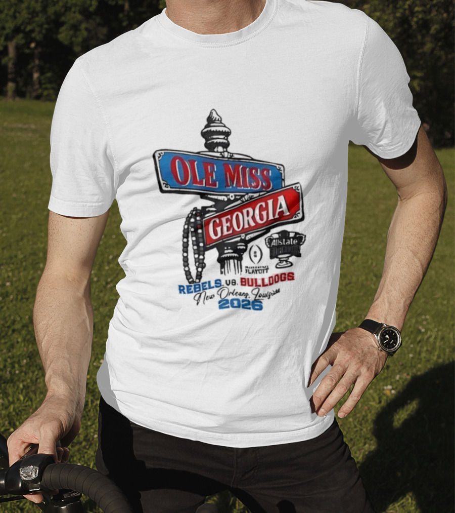 Ole Miss Georgia Rebels Vs Bulldogs Game Day 2023 T-Shirt