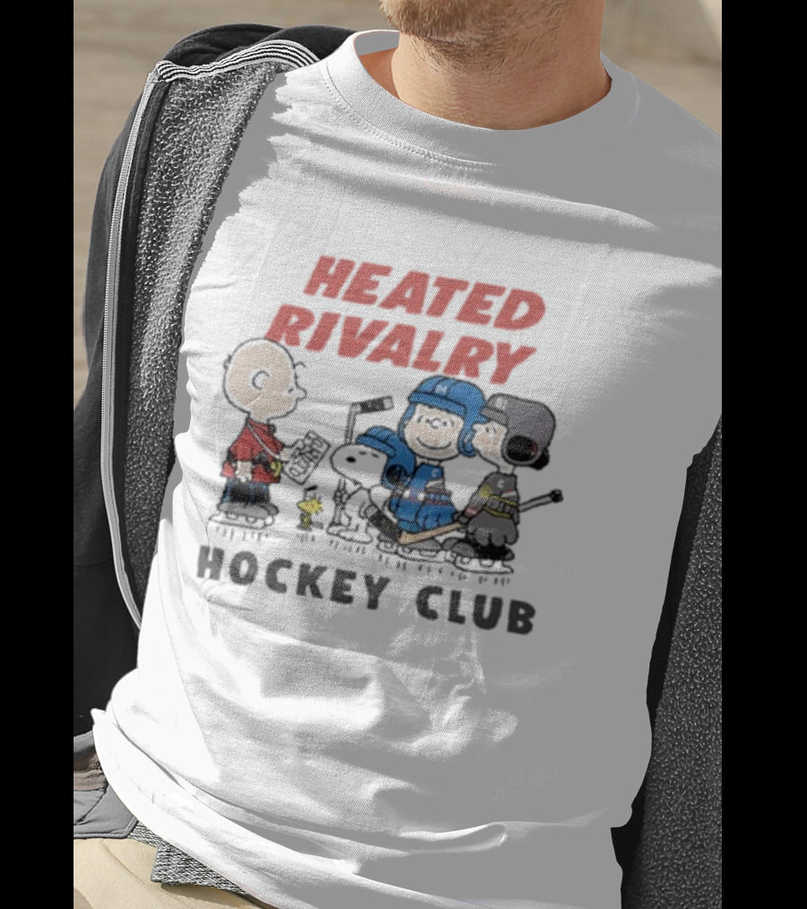Snoopy Charlie Brown The Peanuts Heated Rivalry Hockey Club T-Shirt