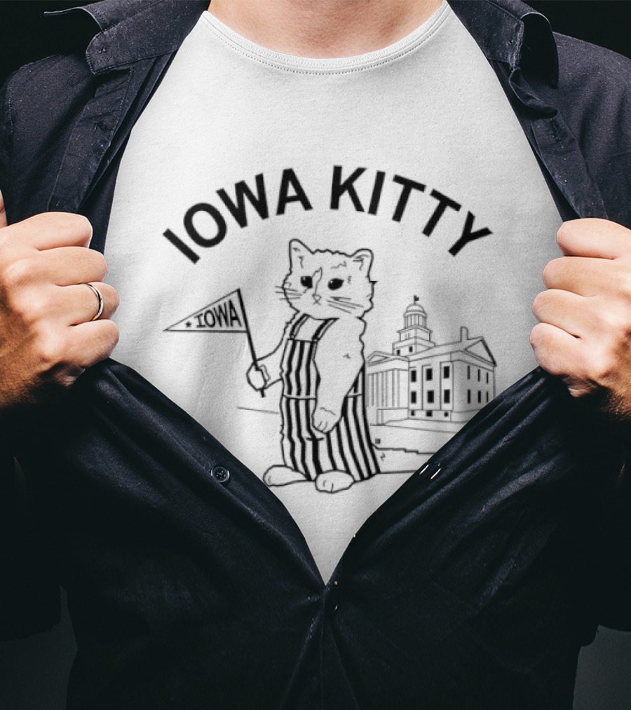 Iowa Kitty Cat Funny T-Shirt
