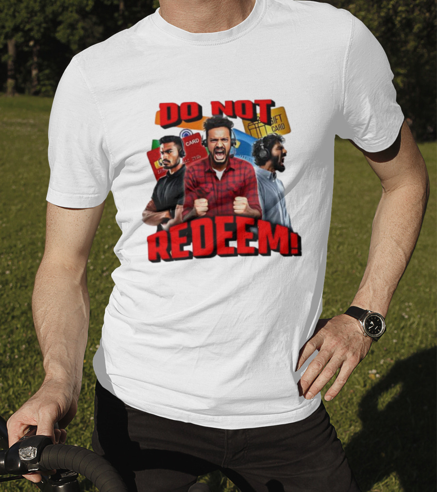 Do Not Redeem Angry Gamer Headphones Credit Gift Cards T-Shirt