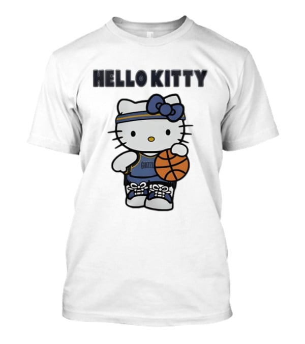 Memphis Grizzlies Hello Kitty Basketball Collaboration T-Shirt