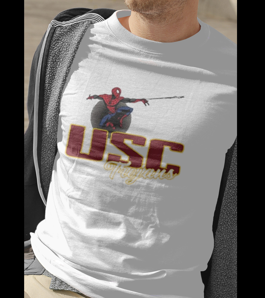 USC Trojans Marvel Spider Man Collaboration T-Shirt