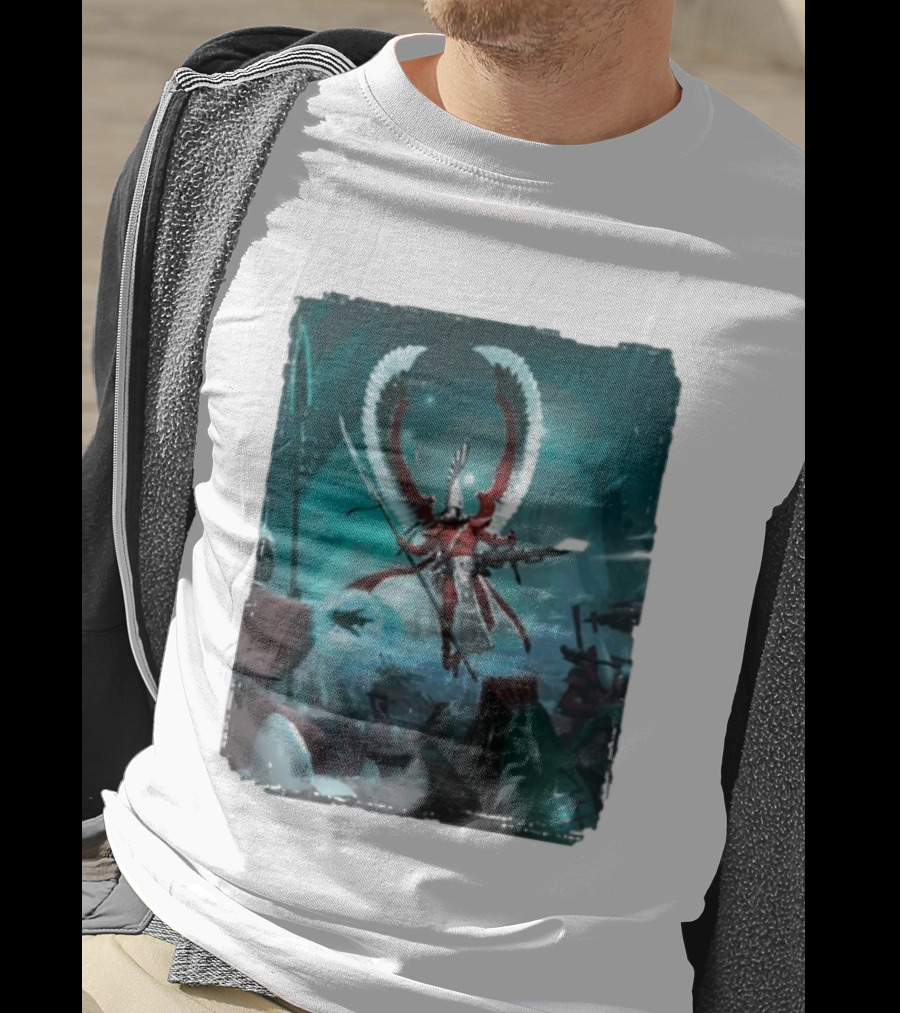 Warhammer 40 000 Aeldari Avatar Epic Battle Wings Fantasy Science Fiction T-Shirt