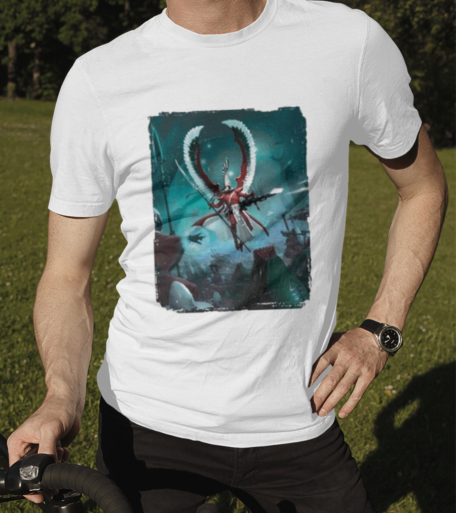 Warhammer 40 000 Aeldari Avatar Epic Battle Wings Fantasy Science Fiction T-Shirt
