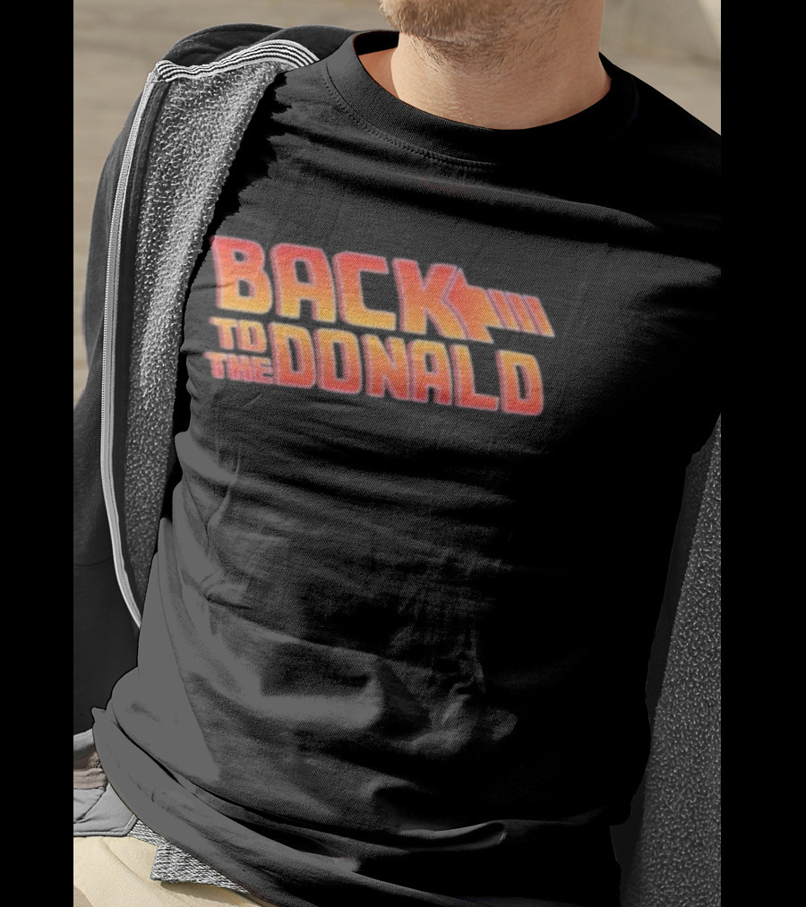 Back To The Donald Vintage Style Retro Pop Culture Reference T-Shirt