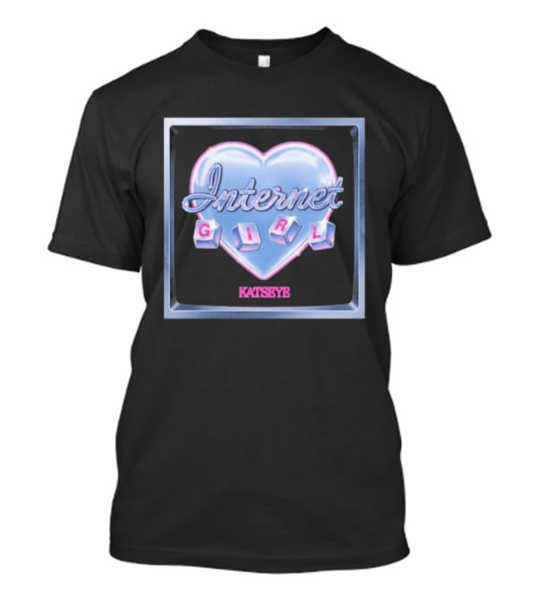 Katseye Internet Girl Heart Vintage Aesthetic Blocks T-Shirt