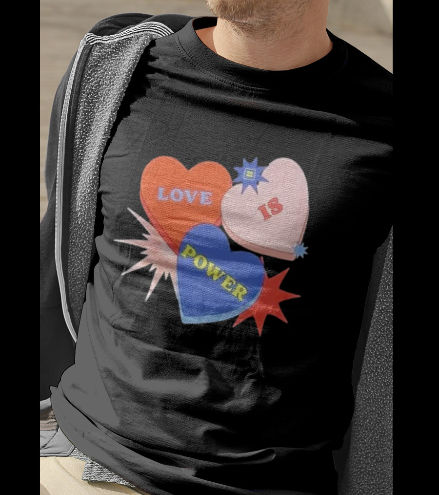 Love Is Power Heart Shapes Human Rights Campaign T-Shirt