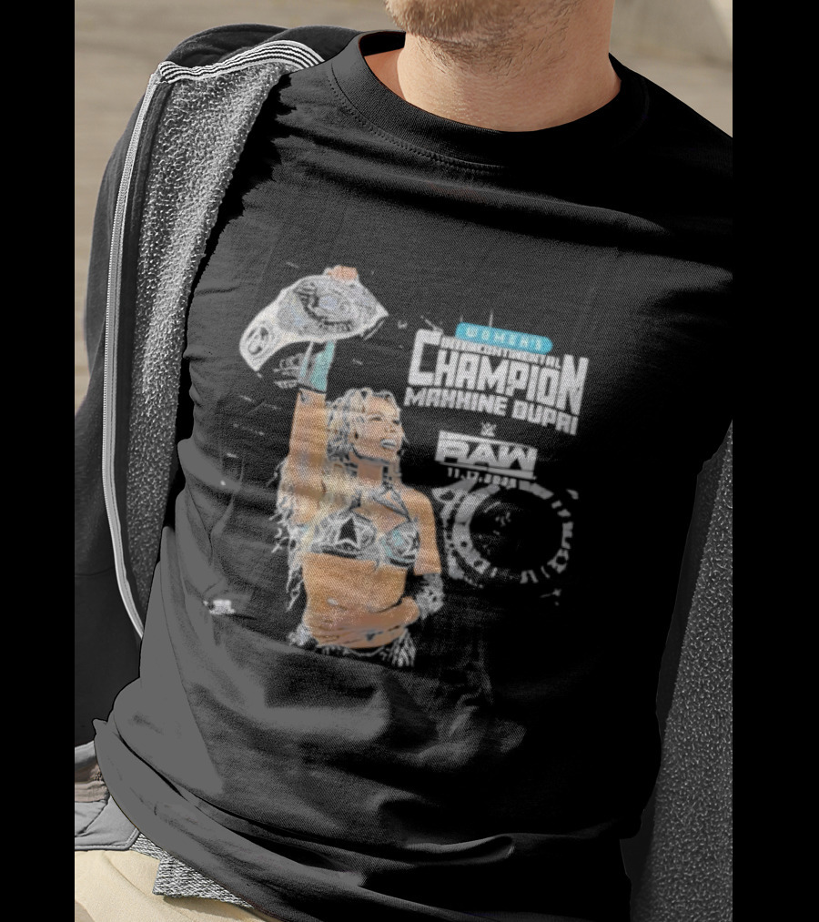 Maxxine Dupri Women's Champion Belt WWE RAW T-Shirt