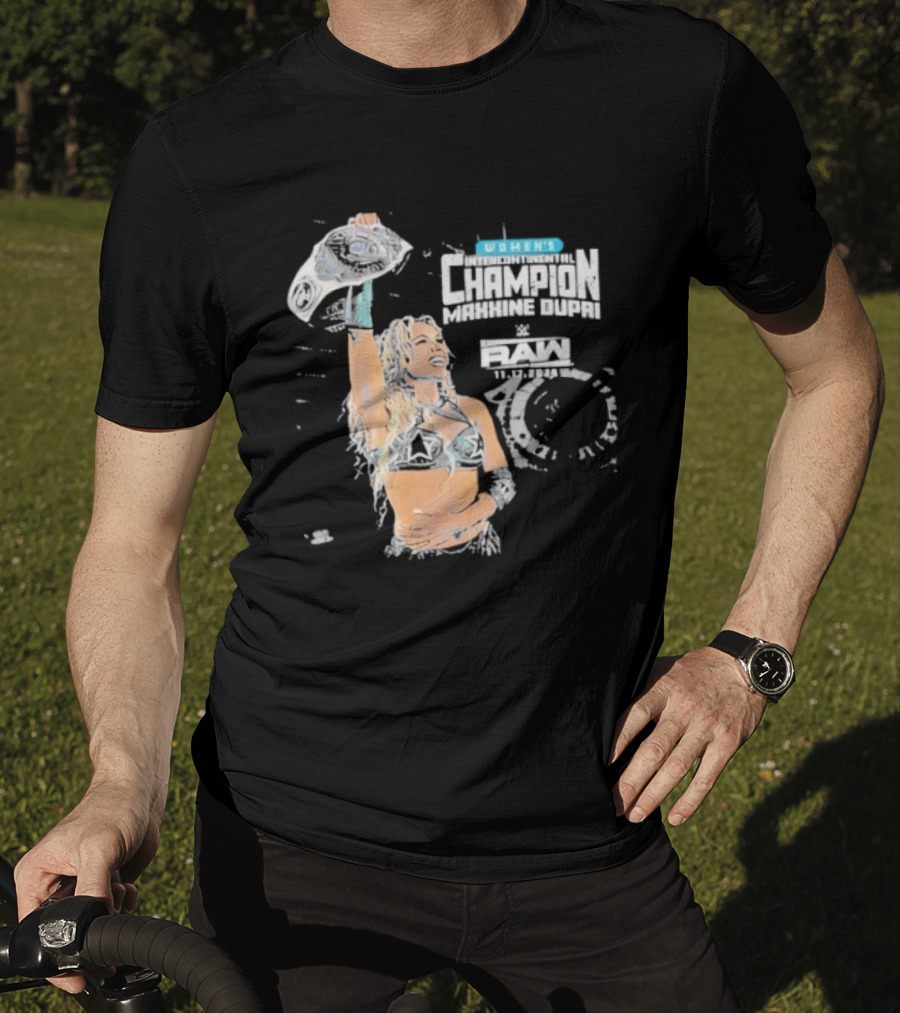 Maxxine Dupri Women's Champion Belt WWE RAW T-Shirt