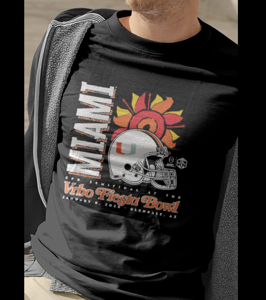 Miami 2026 CFP Semifinal Vrbo Fiesta Bowl January 1 Glendale Arizona T-Shirt