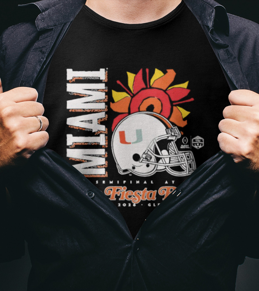 Miami 2026 CFP Semifinal Vrbo Fiesta Bowl January 1 Glendale Arizona T-Shirt