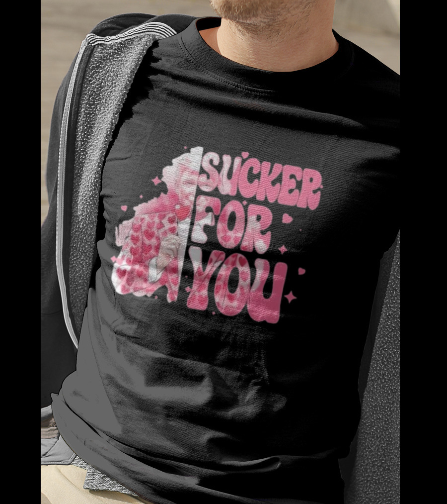 Sucker For You Valentine Suit Hearts Lollipop T-Shirt