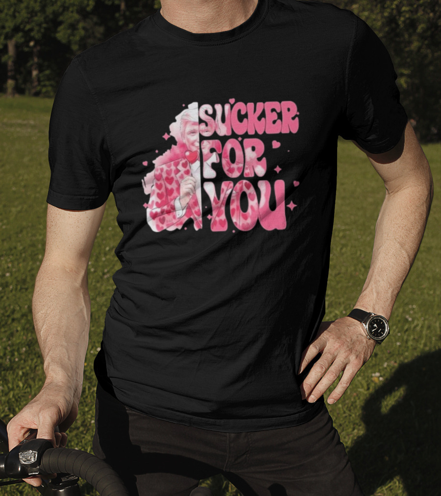 Sucker For You Valentine Suit Hearts Lollipop T-Shirt
