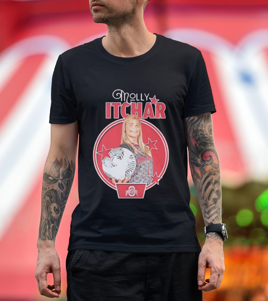 Molly Pritchard Ohio State Soccer Star With Ball And Stars T-Shirt