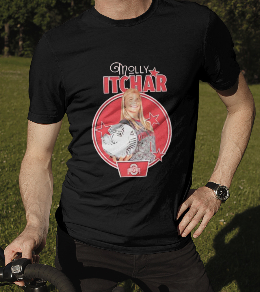 Molly Pritchard Ohio State Soccer Star With Ball And Stars T-Shirt
