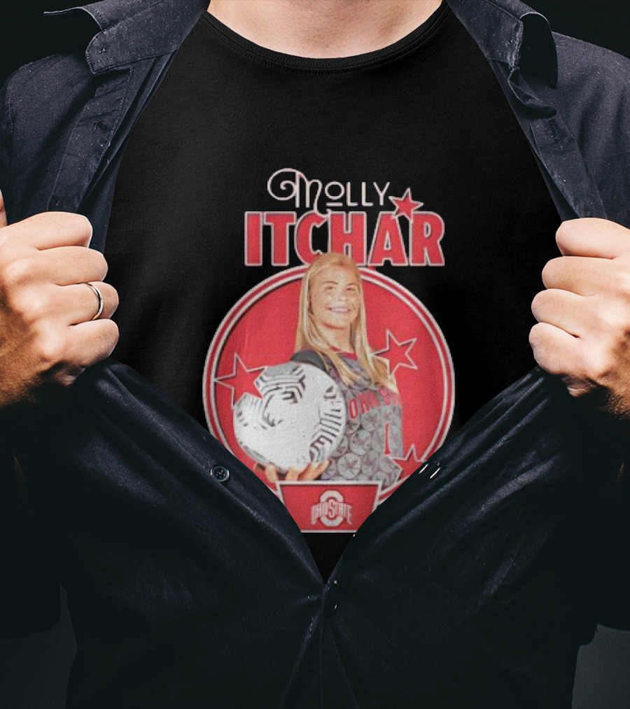Molly Pritchard Ohio State Soccer Star With Ball And Stars T-Shirt