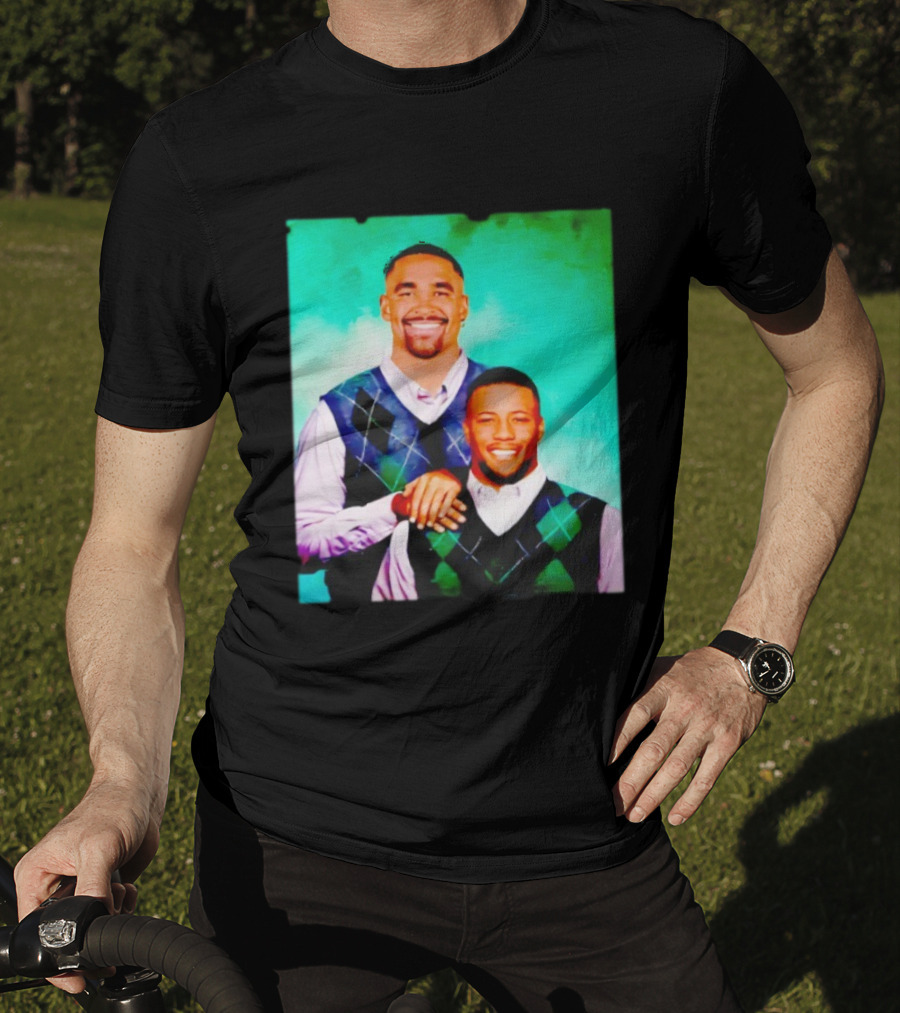 Saquon Barkley Philly Step Brothers Sweater Duo T-Shirt