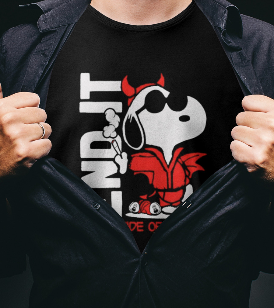 Snoopy End It Wrong Side Of Heaven Red Devil Suit T-Shirt