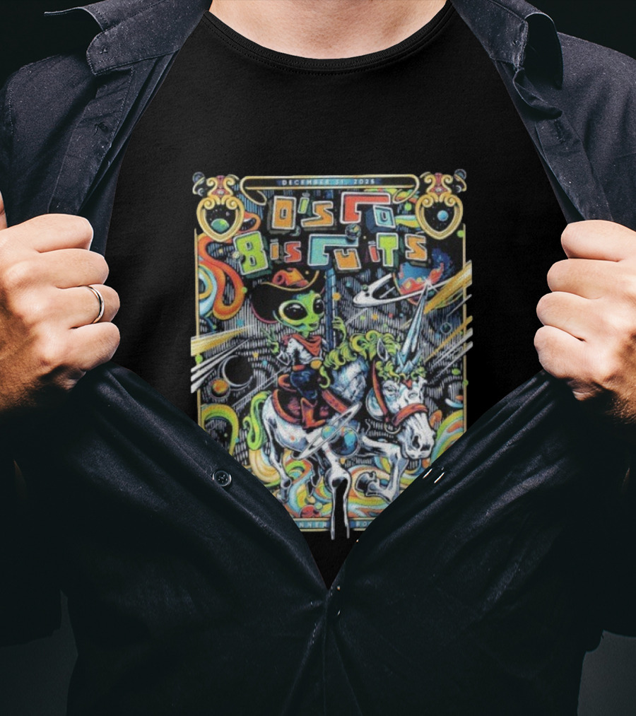 The Disco Biscuits Alien Cowboy Boston December 31 2025 Road Runner Event Night 2 T-Shirt